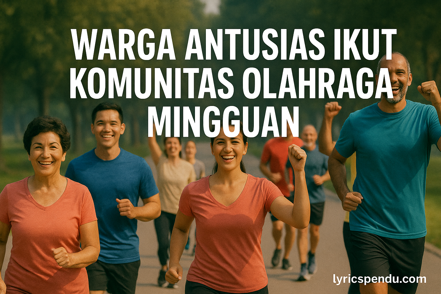 Warga Antusias Ikut Komunitas Olahraga Mingguan