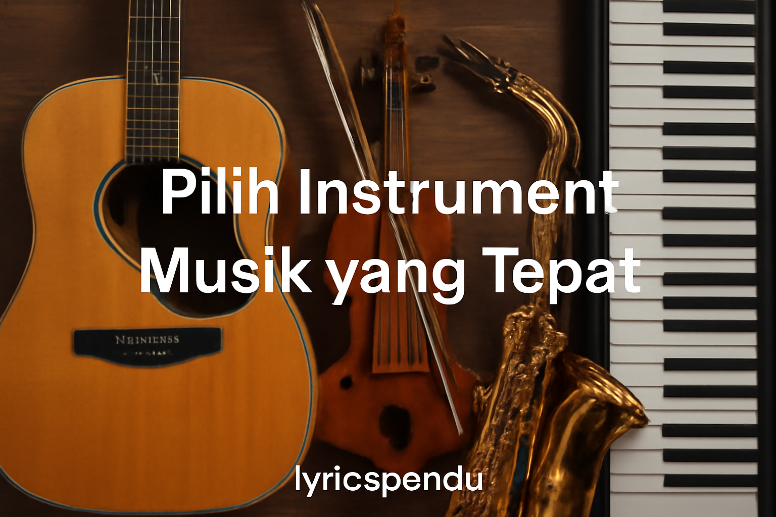 Pilih Instrument Musik yang Tepat 4 Pilih Instrument Musik yang Tepat