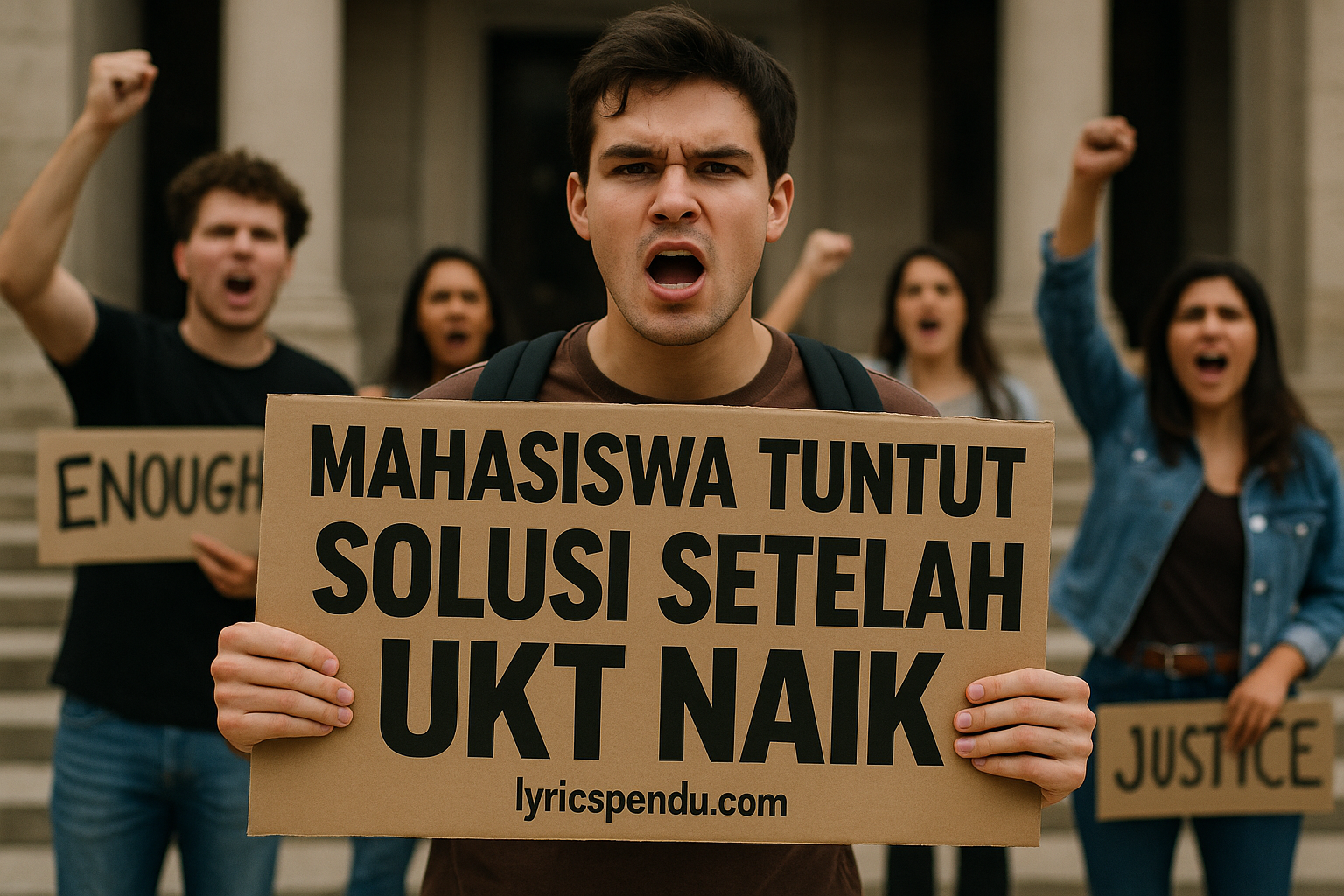 Mahasiswa Tuntut Solusi Setelah UKT Naik