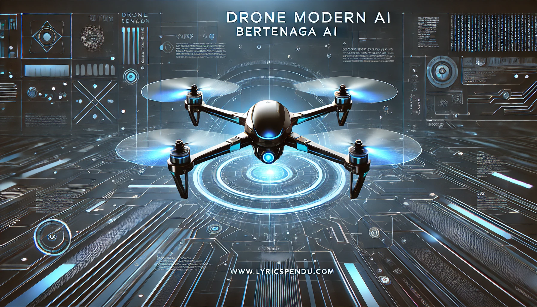 Drone Modern Bertenaga AI